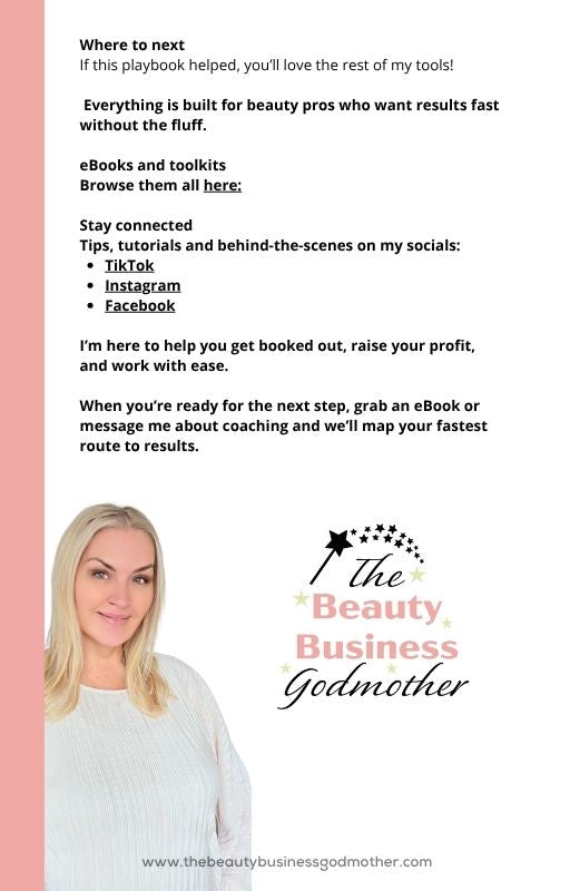 AI Playbook for Beauty Pros: Copy, Paste, Get Booked