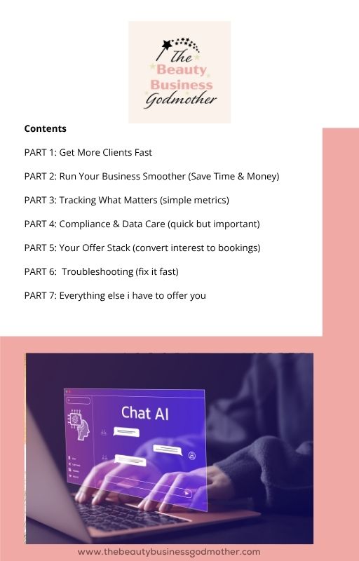 AI Playbook for Beauty Pros: Copy, Paste, Get Booked